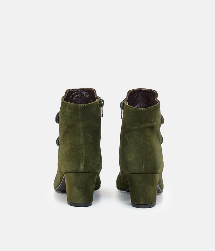 Brenda Zaro Stylish Velour Ankle Boots