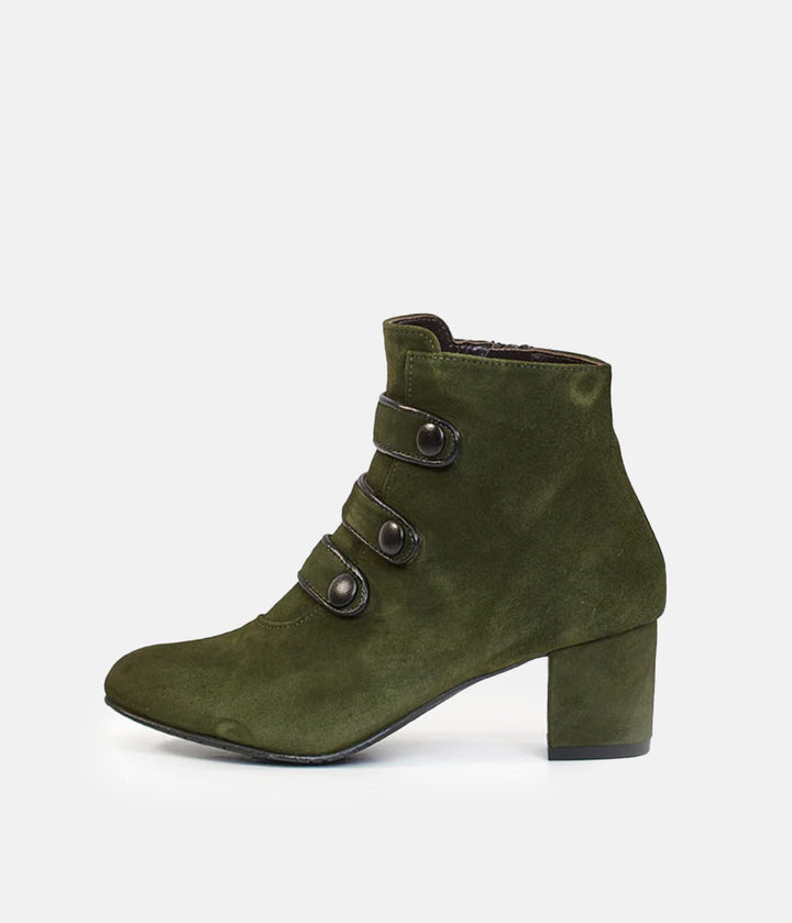 Brenda Zaro Stylish Velour Ankle Boots