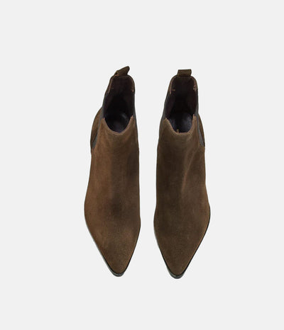Premium Brown Suede Ankle Boots