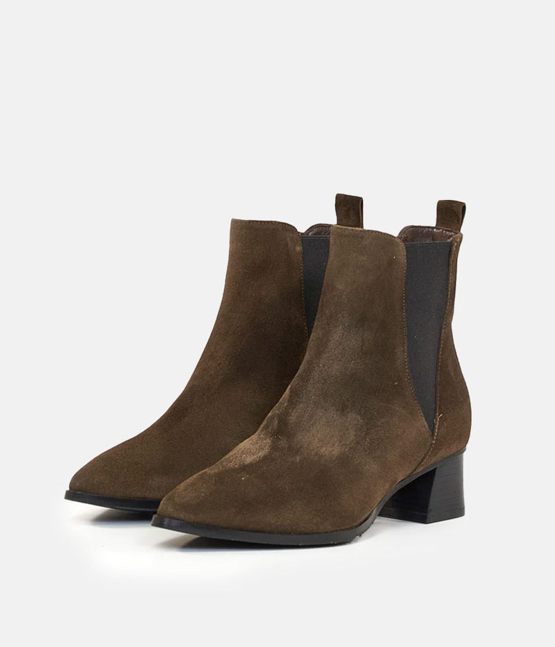 Premium Brown Suede Ankle Boots