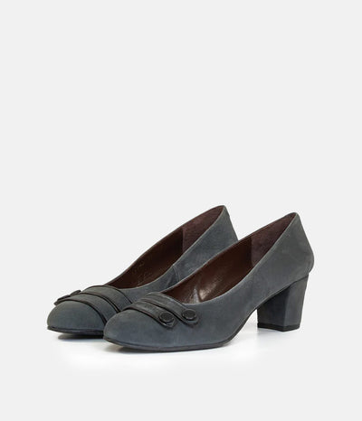 Brenda Zaro Premium Grey Suede Heels