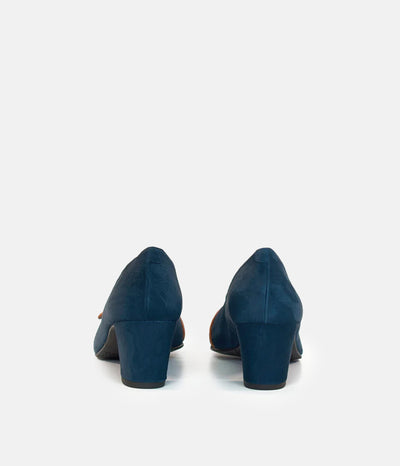 Brenda Zaro Premium Navy Suede Heels