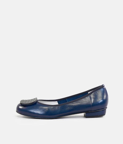 Brendza Zaro Premium Navy Ballerina Flats