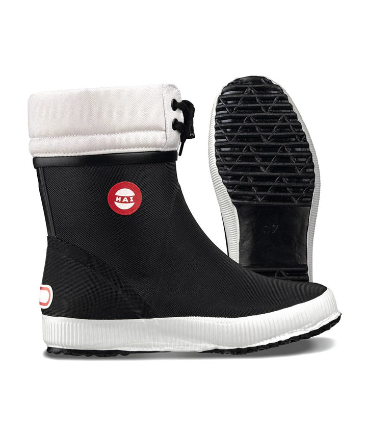 Stylish HAI Black Winter Rubber Boots