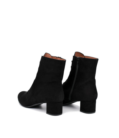 Gorgeous Black Suede Cinderella Ankle Boots