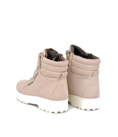 Tamaris Lace Up Ivory Ankle Bootie