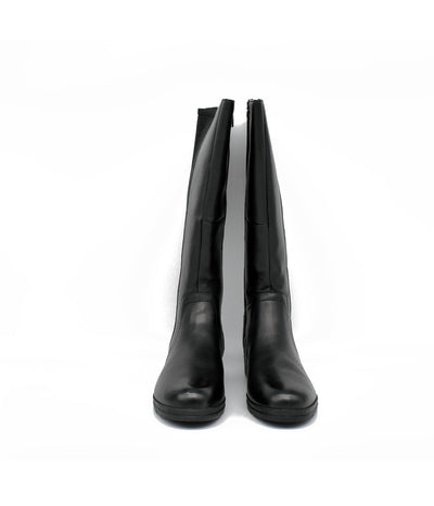Tamaris Versatile Black Leather Knee High Boots