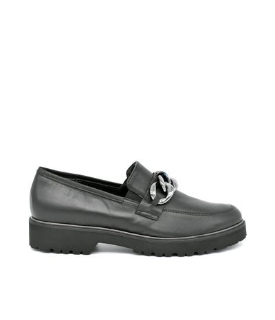 Semler Premium Black Leather Loafers