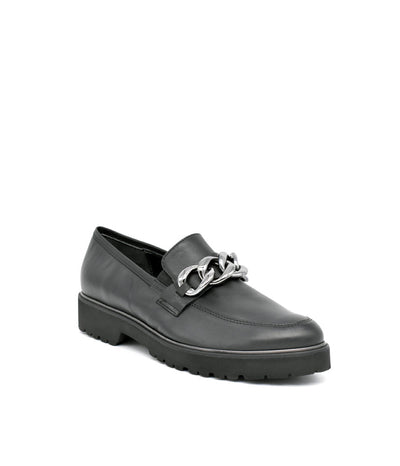 Semler Premium Black Leather Loafers