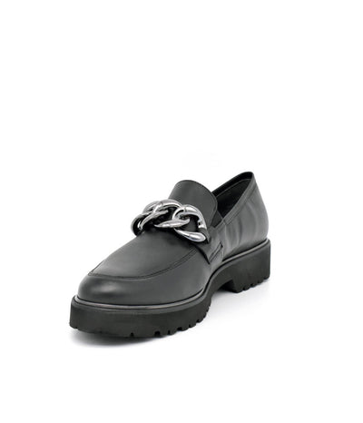 Semler Premium Black Leather Loafers