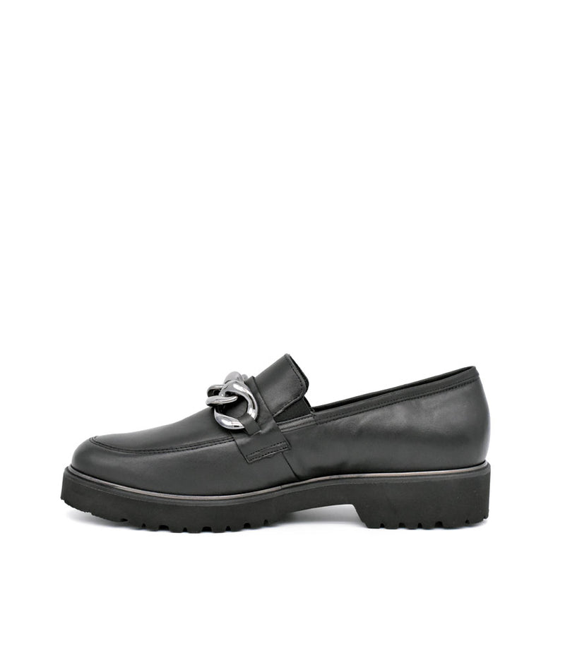 Semler Premium Black Leather Loafers