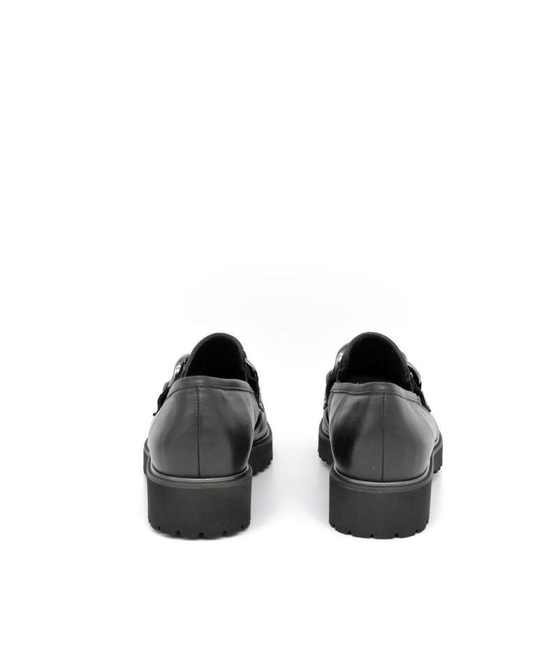 Semler Premium Black Leather Loafers