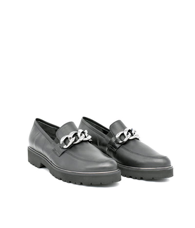 Semler Premium Black Leather Loafers
