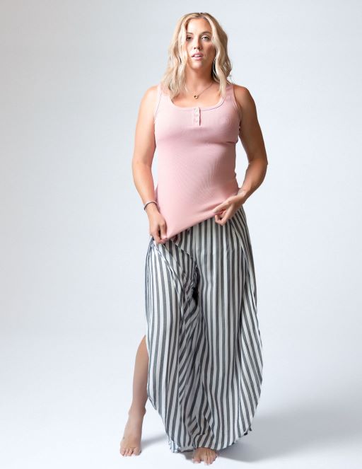 Tall "Seaside Stride" Tulip Hem Beach Pants