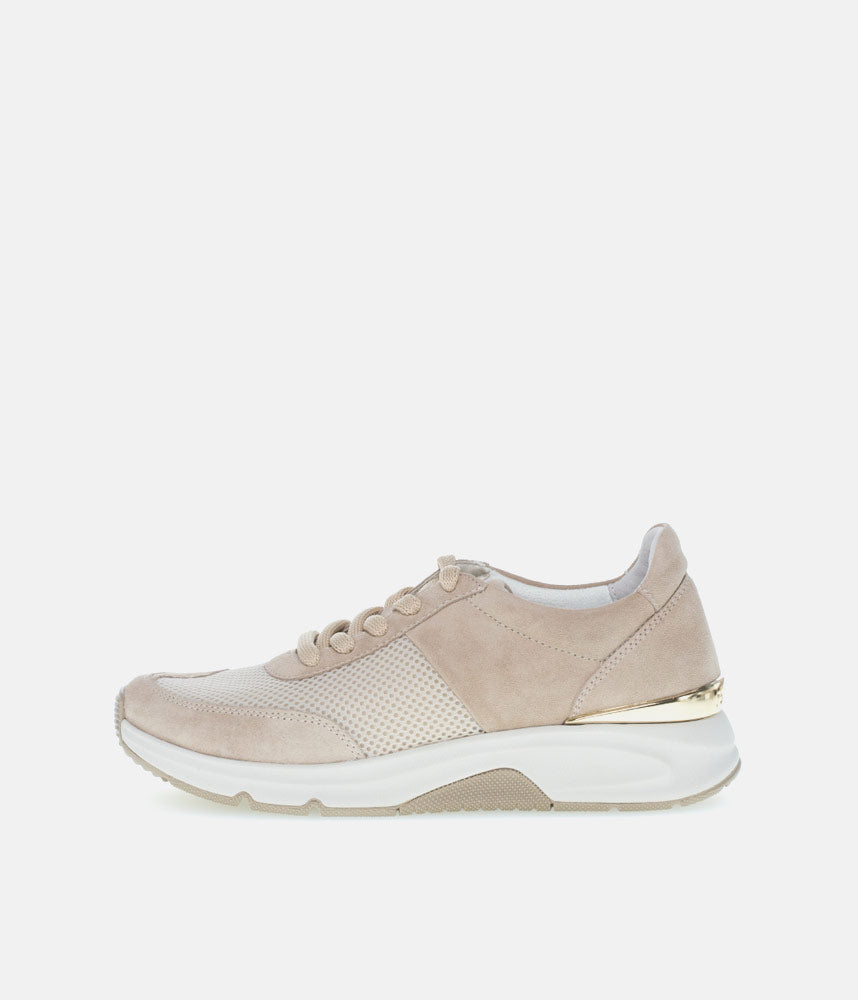 Gabor Fab Beige Rolling Soft Trainers