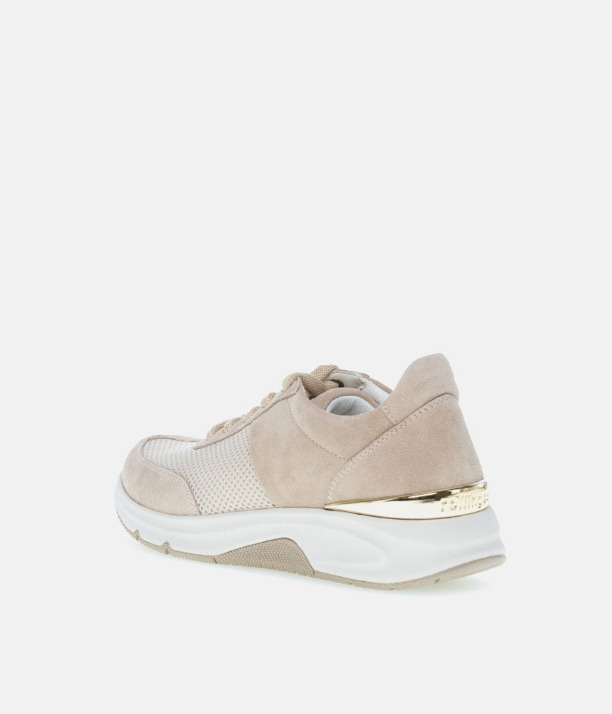 Gabor Fab Beige Rolling Soft Trainers