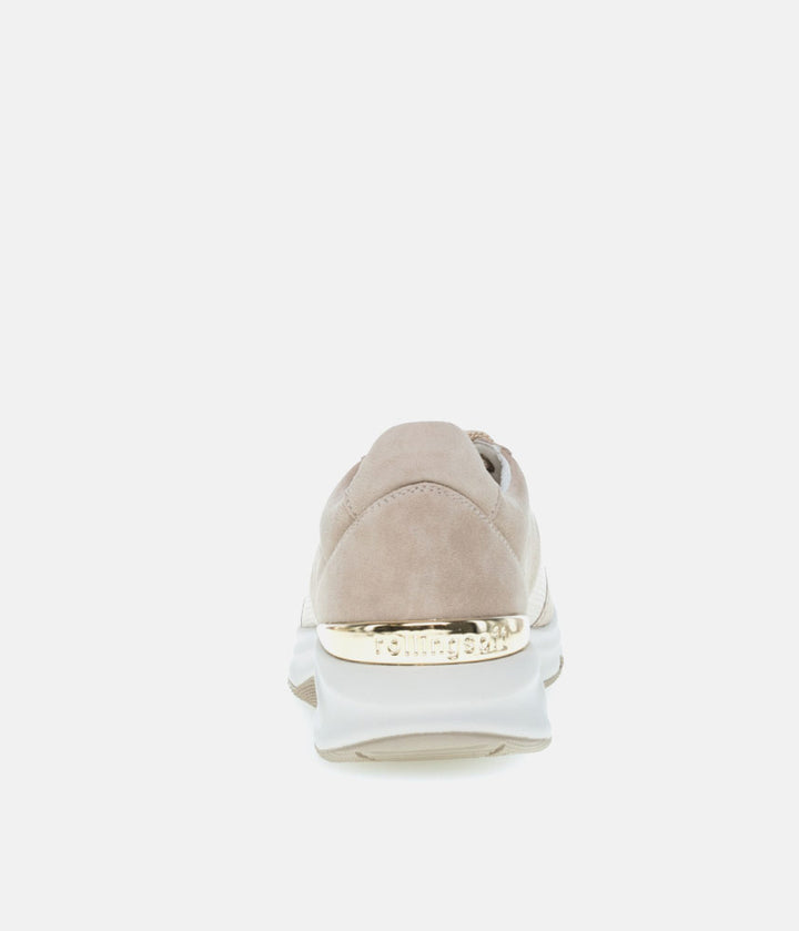 Gabor Fab Beige Rolling Soft Trainers