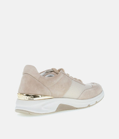 Gabor Fab Beige Rolling Soft Trainers