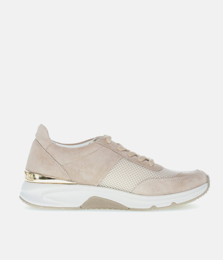 Gabor Fab Beige Rolling Soft Trainers
