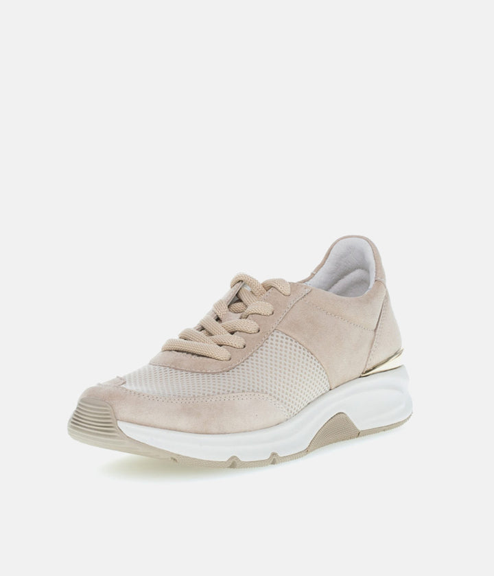 Gabor Fab Beige Rolling Soft Trainers