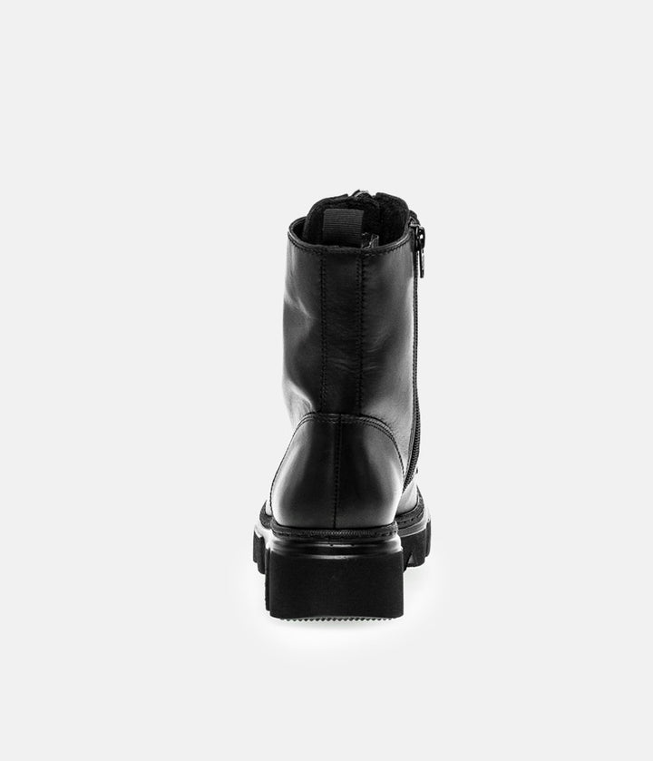 Gabor Funky Black Front Zip Ankle Boots