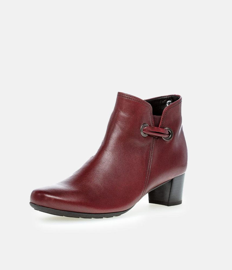 Stylish Gabor Red Ankle Boots