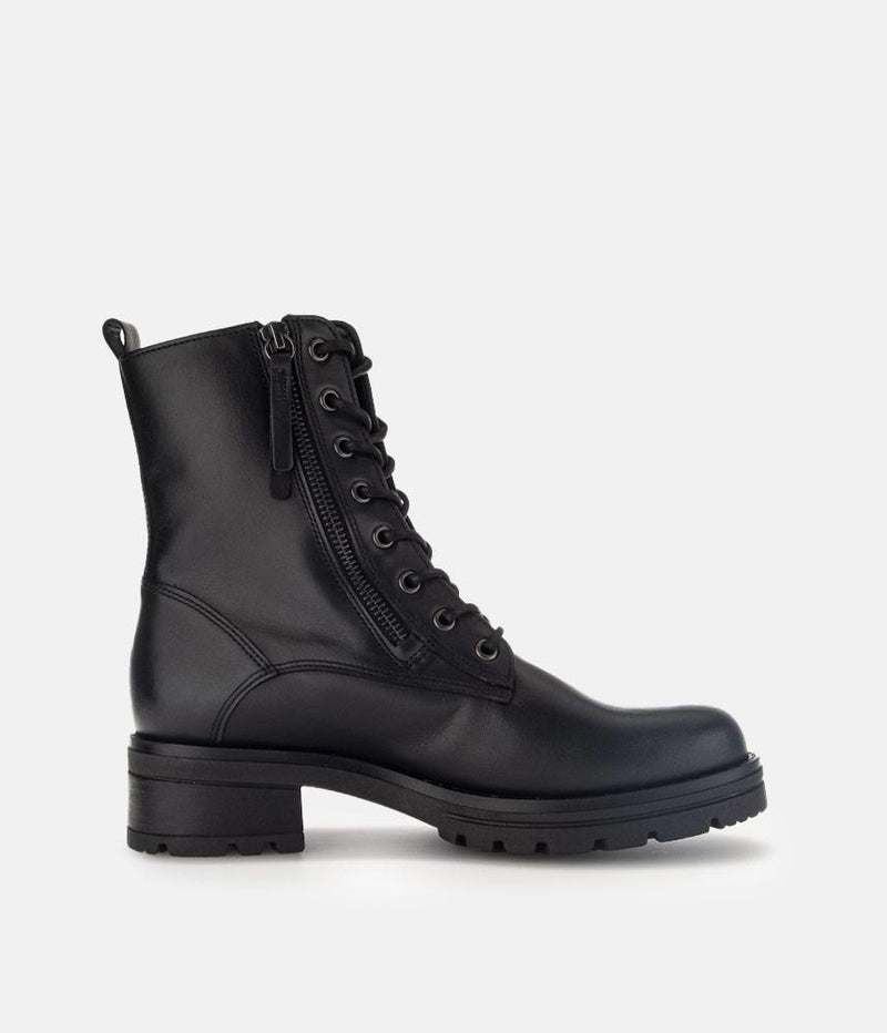 Gabor black leather ankle boots sale