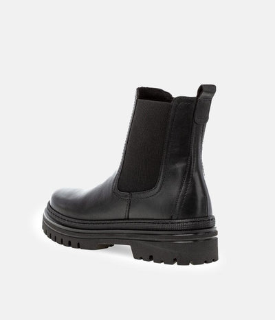 Gabor Fashionable Black Chelsea Style Ankle Boots