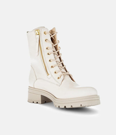 Gabor Pretty Ivory Double Zip Ankle Boots