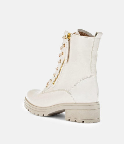 Gabor Pretty Ivory Double Zip Ankle Boots