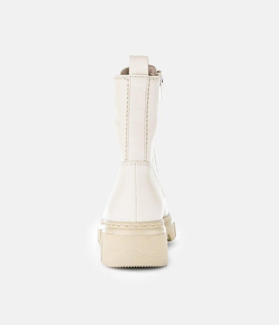 Gabor Funky Cream Front Zip Ankle Boots