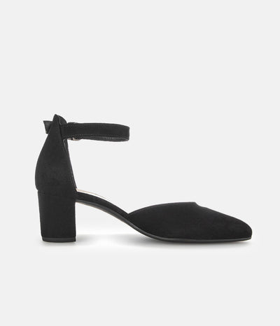 Gabor Fashionable Black Ankle Strap Heels
