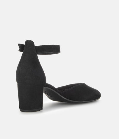 Gabor Fashionable Black Ankle Strap Heels