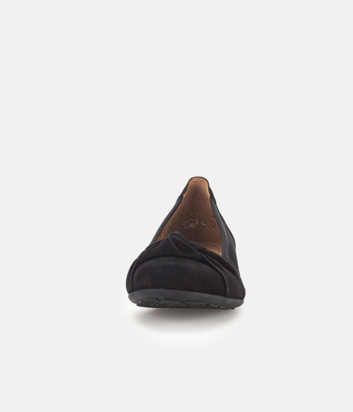 Gabor Plush Black Knot Slip On Shoe