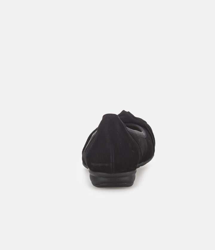 Gabor Plush Black Knot Slip On Shoe