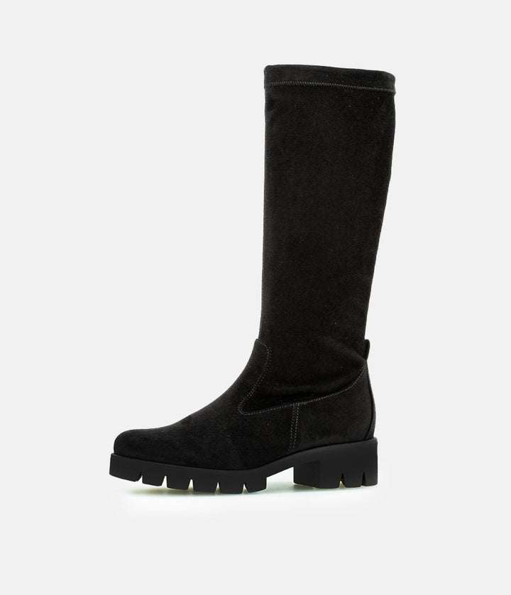 Gabor Fabulous Long Suedette Black Boots