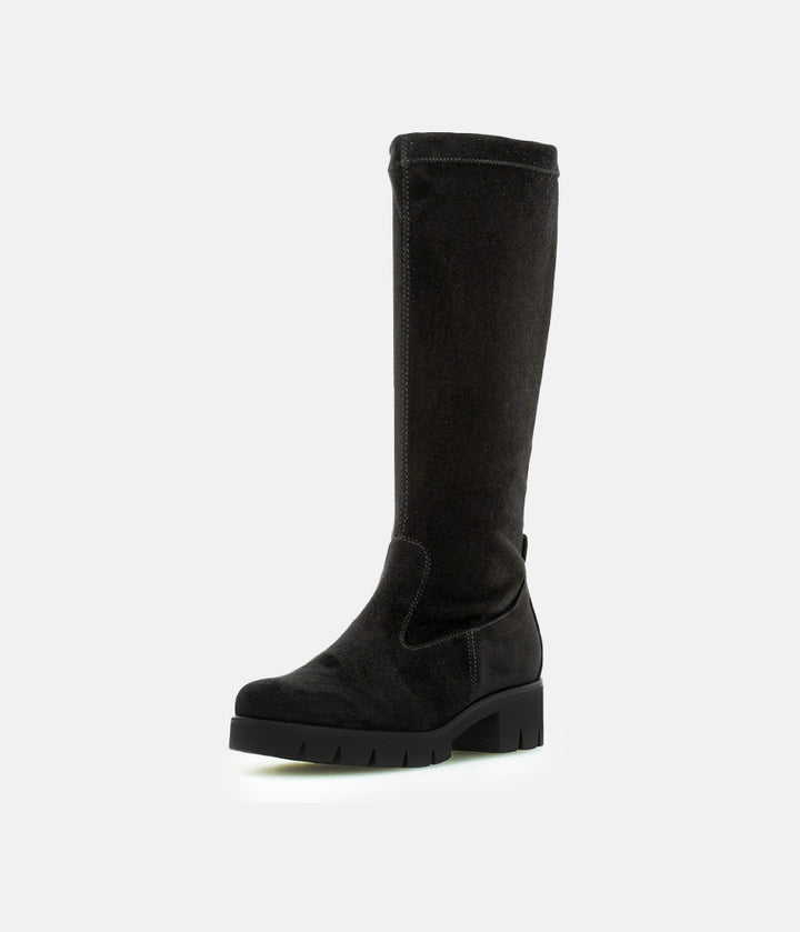 Gabor Fabulous Long Suedette Black Boots