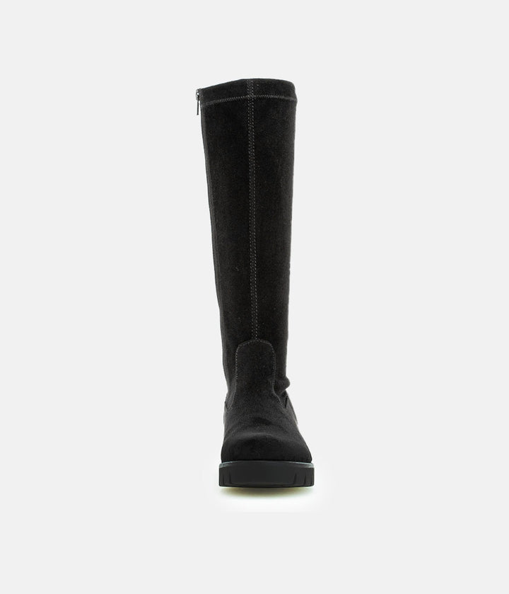 Gabor Fabulous Long Suedette Black Boots