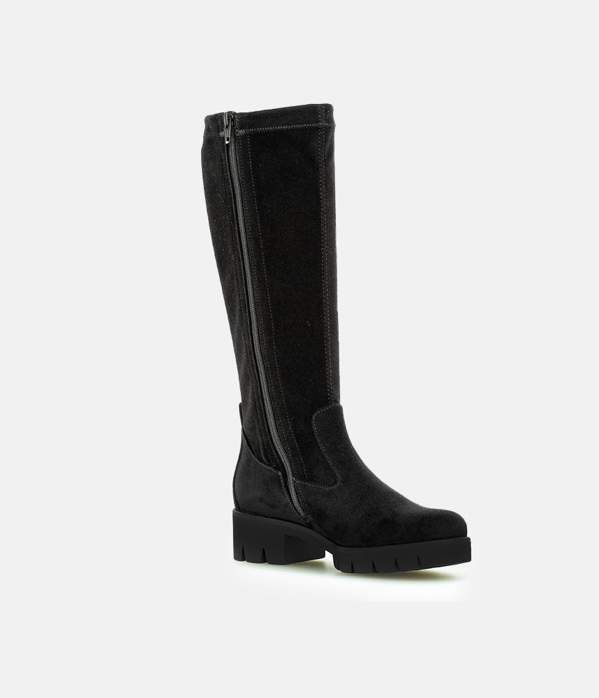 Gabor Fabulous Long Suedette Black Boots