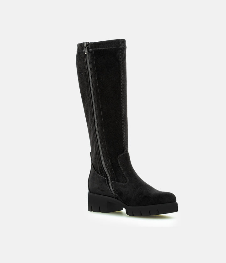 Gabor Fabulous Long Suedette Black Boots