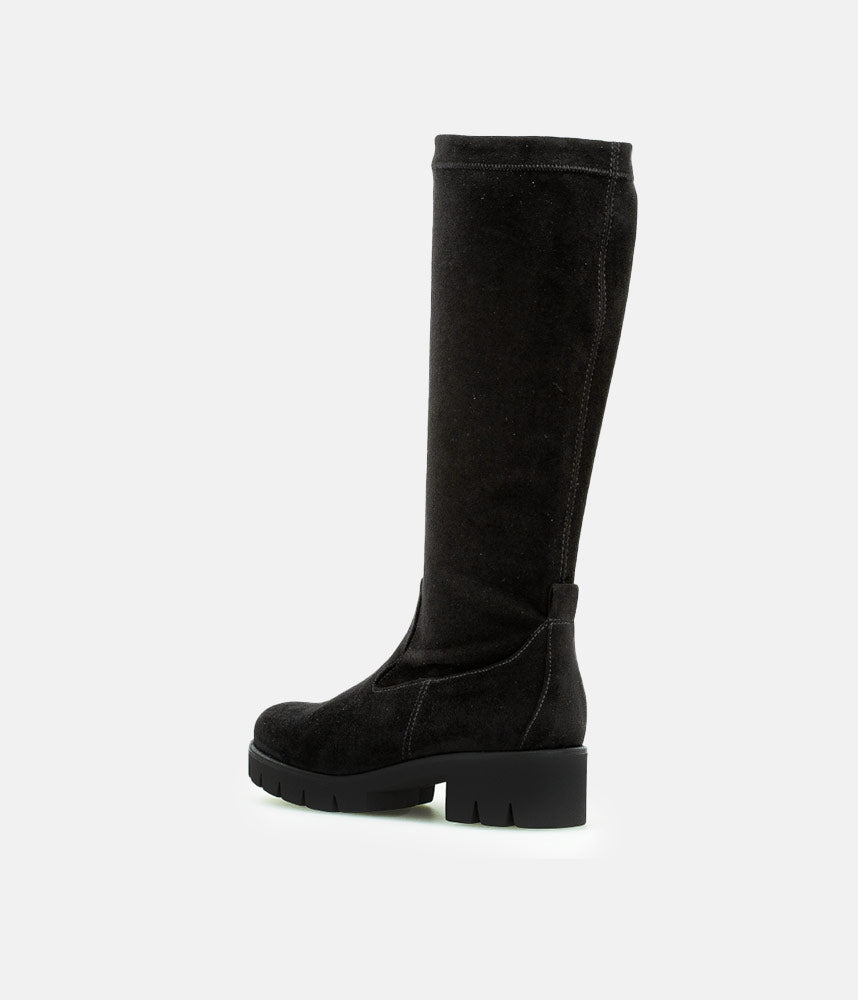 Gabor Fabulous Long Suedette Black Boots