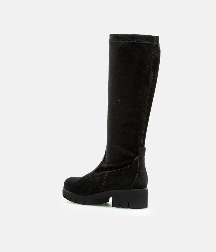 Gabor Fabulous Long Suedette Black Boots