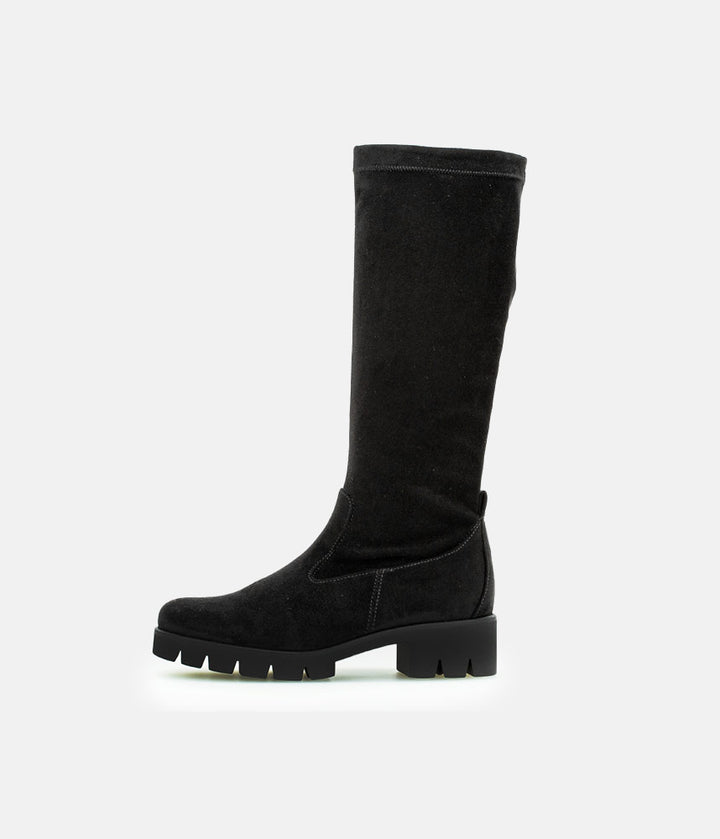 Gabor Fabulous Long Suedette Black Boots