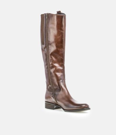 Gabor Stylish Slim Fit Long Brown Leather Boots