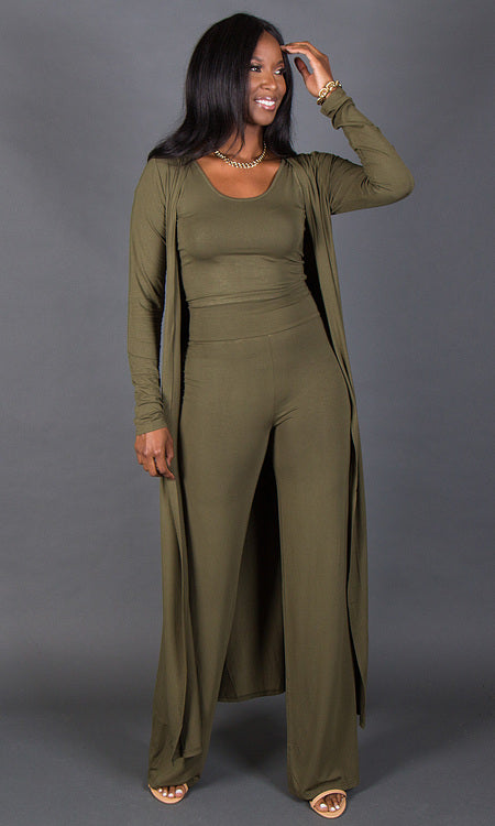 Geneva Duster - Olive