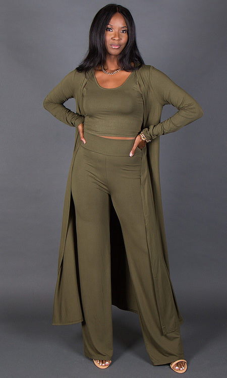 Geneva Duster - Olive