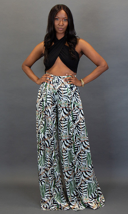Go With the Flow Palazzo Pants - Wild Side