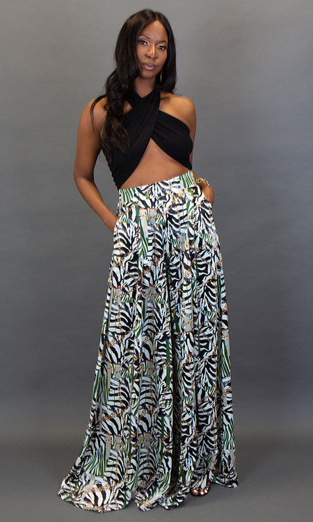 Go With the Flow Palazzo Pants - Wild Side