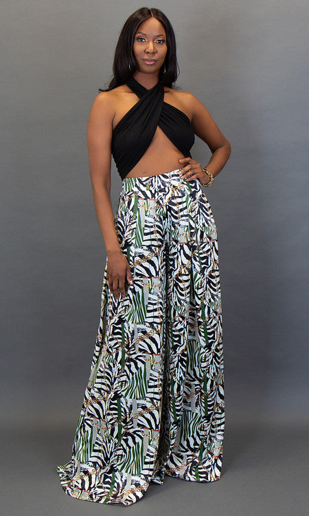Go With the Flow Palazzo Pants - Wild Side