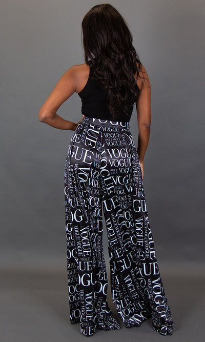 Go With the Flow Palazzo Pants - Black Vogue